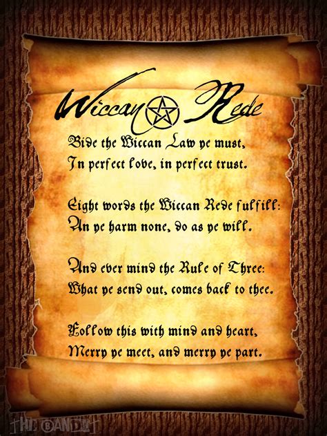 Wiccan code of conduct